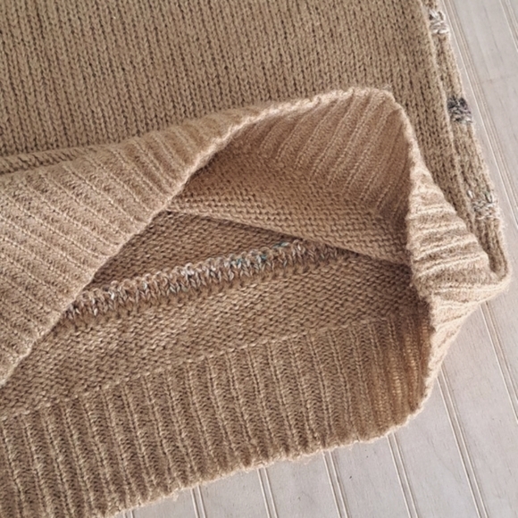 Joyce Vintage Wool Blend Knit Sweater Boat Neck Striped Granny Vest - Picture 4 of 5